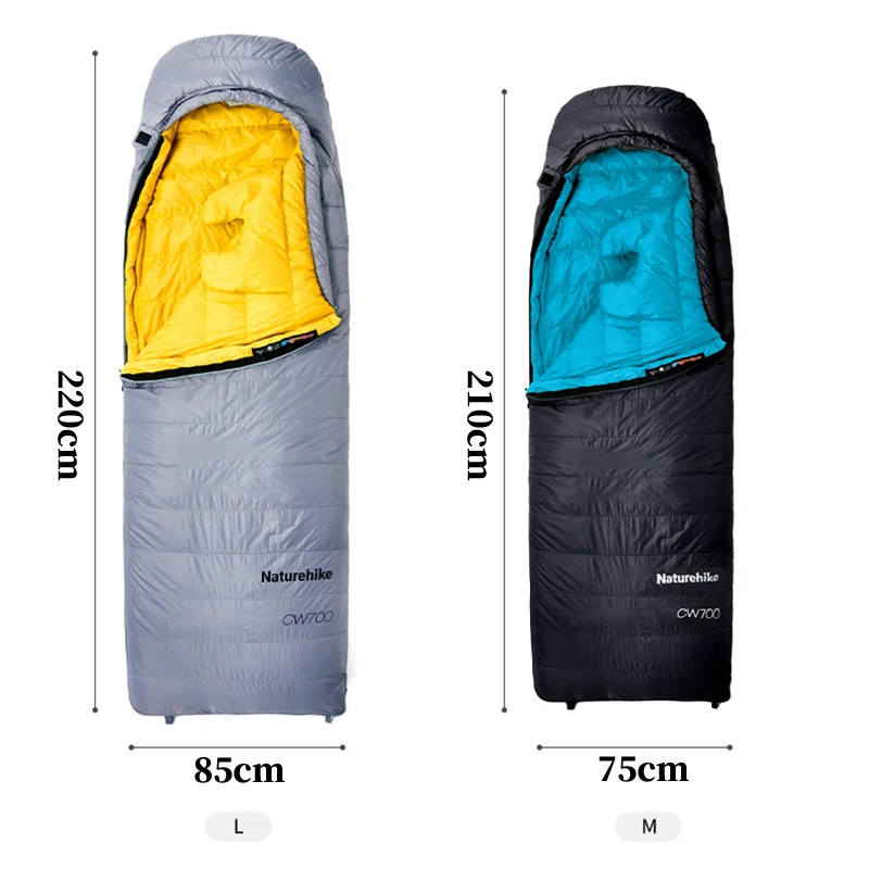 Naturehike CW700 Sleeping Bag Ultralight Winter Duck Down Sleeping Bag 650FP Outdoor Hiking Traveling Waterproof Sleeping Bags - Image 5