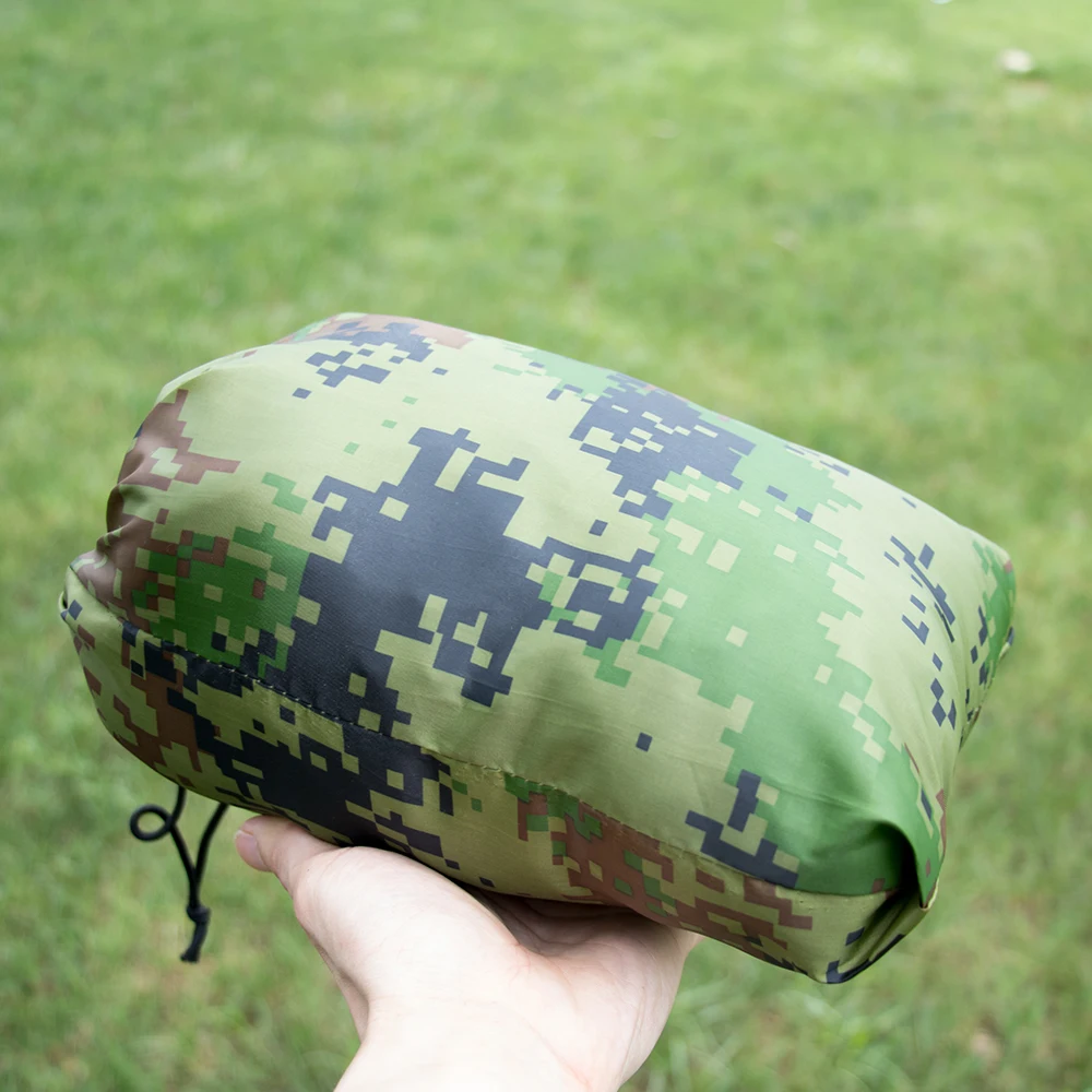Outdoor Camping Camouflage Green Color Portable Hammock with Mosquito Net Dual Purpose Hanging Bed for Hiking Traveling - Image 6
