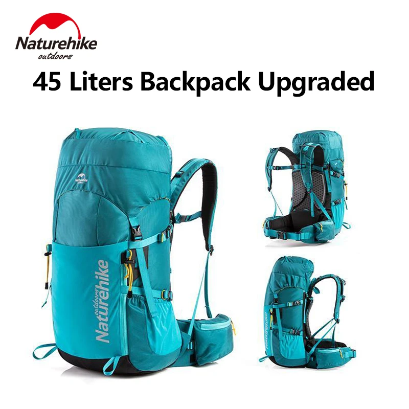Naturehike Backpack Waterproof Rucksack 45L 55L 65L Big Knapsack Backpacking Camping Climbing Hiking Travel Bag With Rain Cover - Image 2