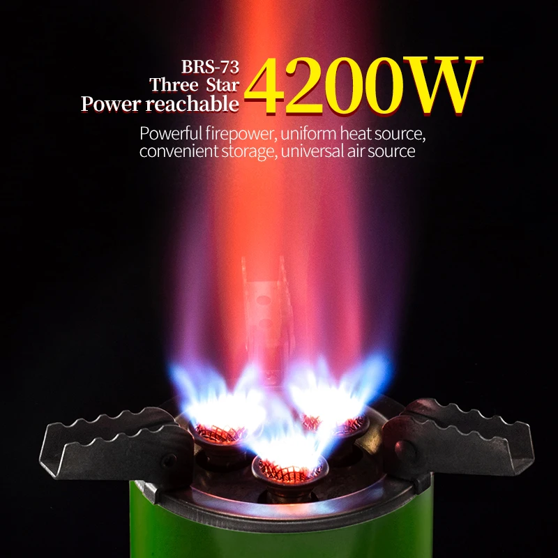 BRS Burner 4200W 7000W Outdoor Camping Gas Stove Foldable Hiking Picnic Furnace Portable Tourist Cooking Burner Camping Supplies - Image 2
